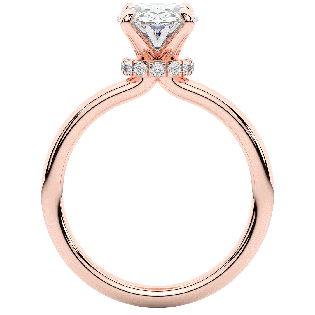 2.05CT.TW OVAL LAB DIAMOND SOLITAIRE ENGAGEMENT RING - Nazarelle