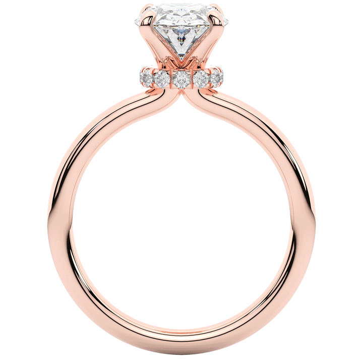 2.05CT.TW OVAL LAB DIAMOND SOLITAIRE ENGAGEMENT RING - Nazarelle