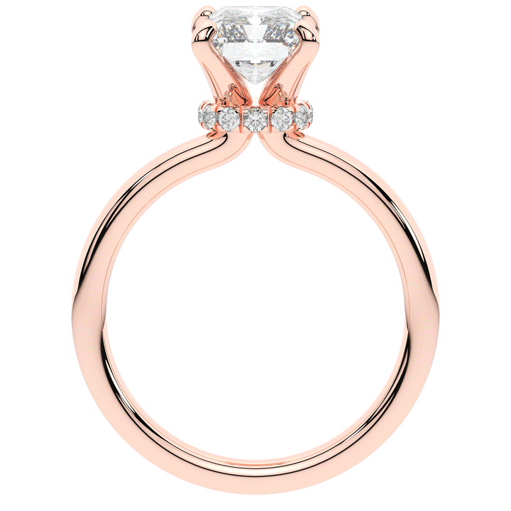 2.05CT.TW RADIANT LAB DIAMOND SOLITAIRE ENGAGEMENT RING - Nazarelle
