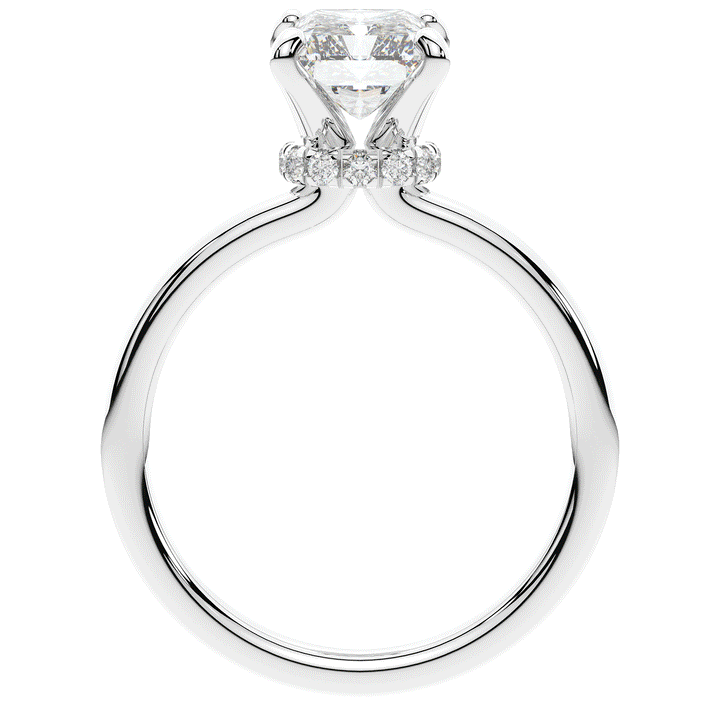 2.05CT.TW RADIANT LAB DIAMOND SOLITAIRE ENGAGEMENT RING - Nazarelle