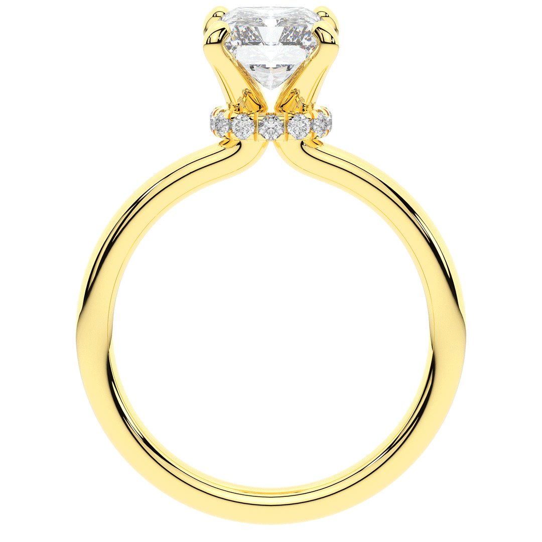 2.05CT.TW RADIANT LAB DIAMOND SOLITAIRE ENGAGEMENT RING - Nazarelle