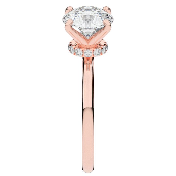2.05CT.TW ROUND LAB DIAMOND SOLITAIRE ENGAGEMENT RING - Nazarelle