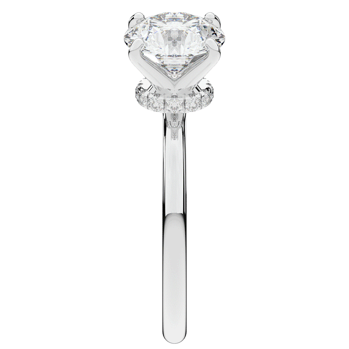 2.05CT.TW ROUND LAB DIAMOND SOLITAIRE ENGAGEMENT RING - Nazarelle