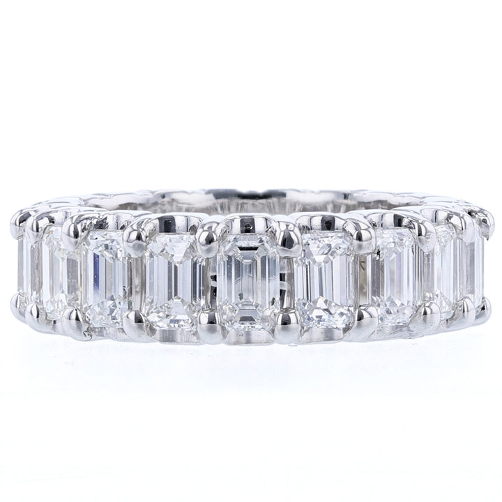 Emerald Cut Diamond Eternity, 14K White Gold