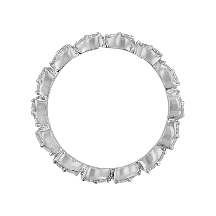Pear Bezel Diamond Eternity Band, 0.65ct.