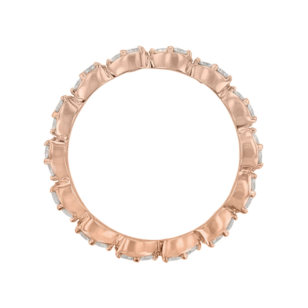 Pear Bezel Diamond Eternity Band, 0.65ct.