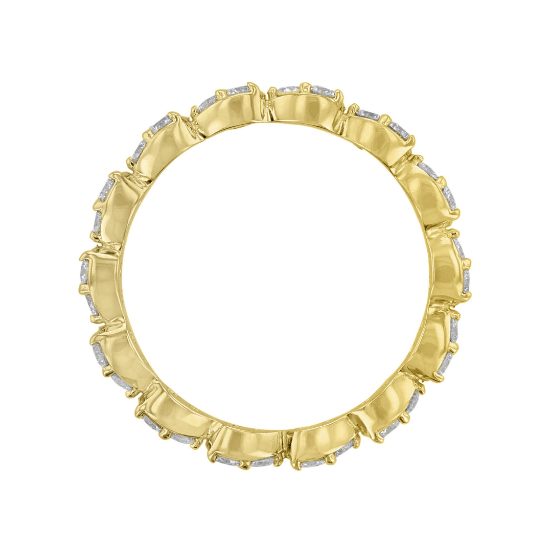 Pear Bezel Diamond Eternity Band, 0.65ct.