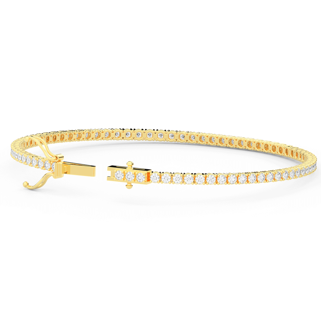 3.00CT.TW ROUND LAB DIAMOND TENNIS BRACELET - Nazarelle