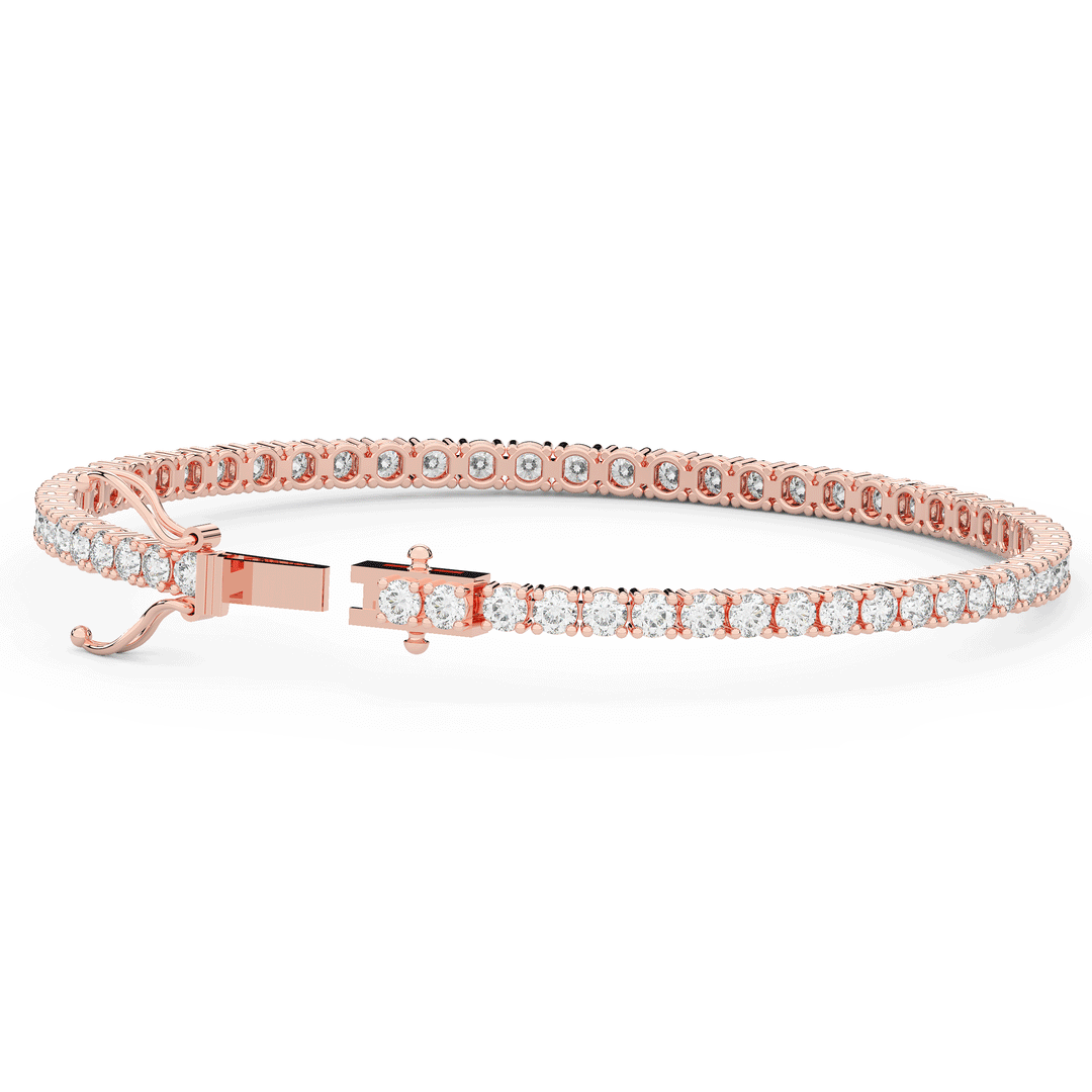 5.00CT.TW ROUND LAB DIAMOND TENNIS BRACELET - Nazarelle