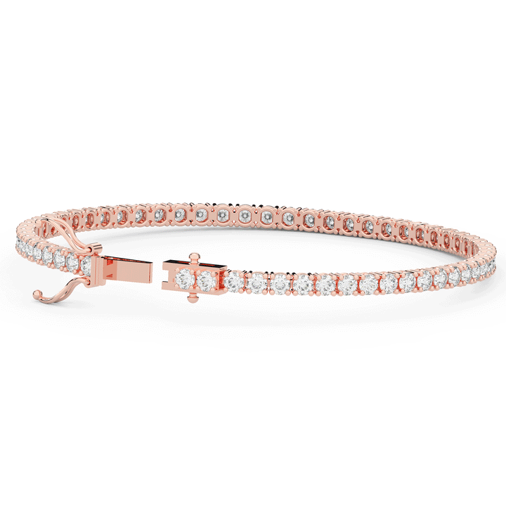 5.00CT.TW ROUND LAB DIAMOND TENNIS BRACELET - Nazarelle