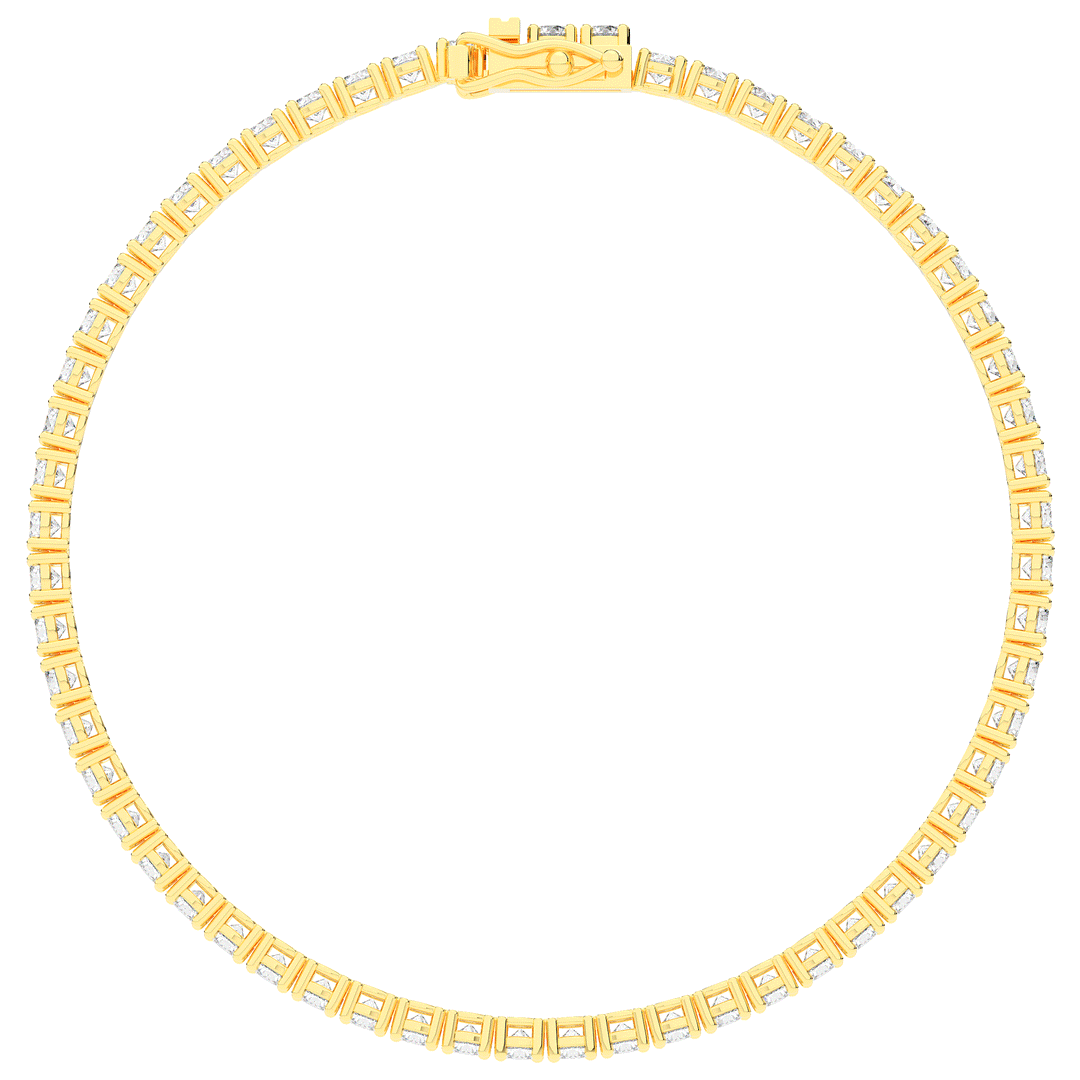 5.00CT.TW ROUND LAB DIAMOND TENNIS BRACELET - Nazarelle