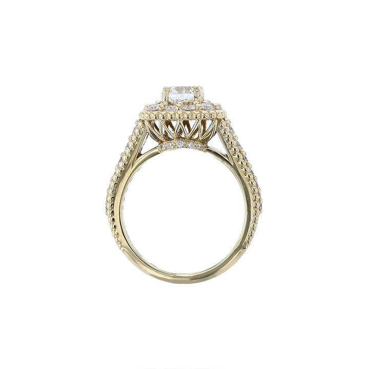 18K Yellow Gold GIA Diamond Engagement Ring