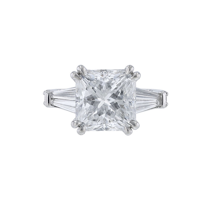 14K White Gold Radiant Diamond Ring