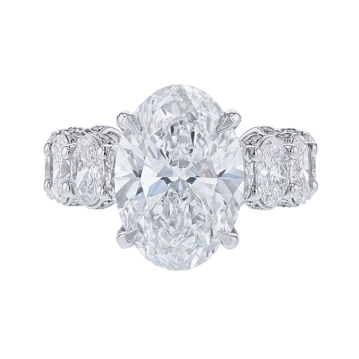 Oval Cut Lab Grown Diamond Ring, 11.17ct.