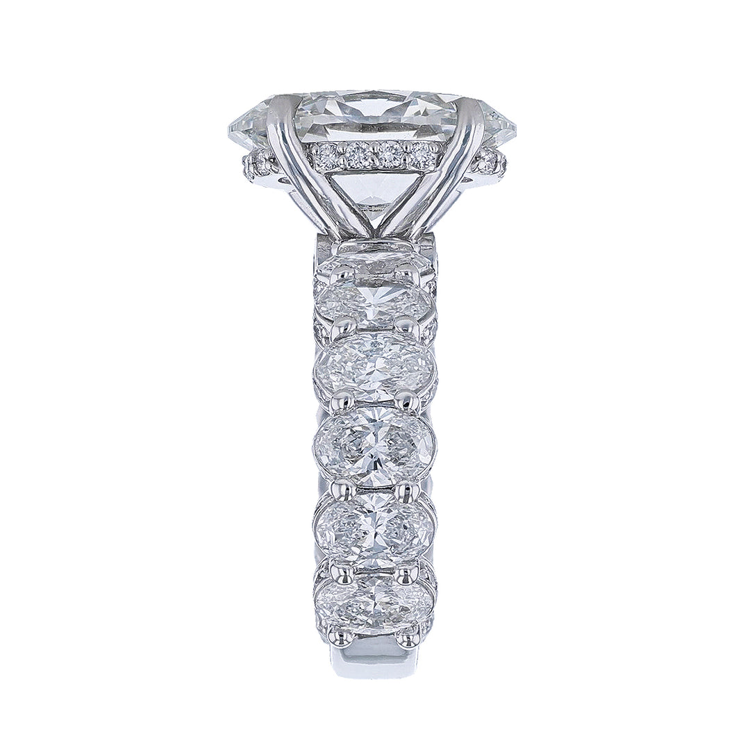 Oval Cut Lab Grown Diamond Ring, 11.17ct.