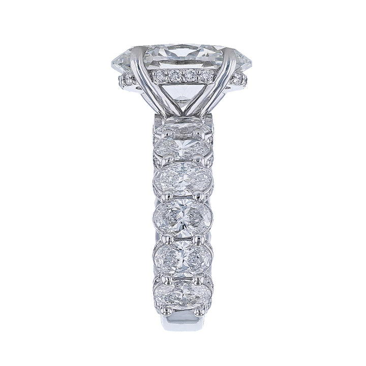 Oval Cut Lab Grown Diamond Ring, 11.17ct.