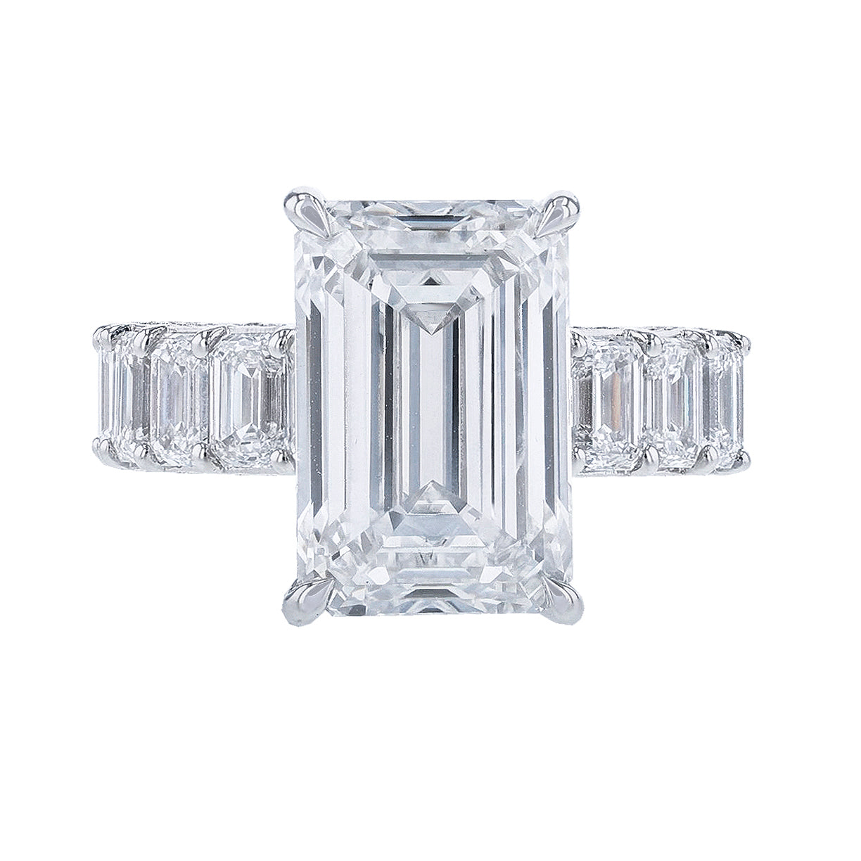 Emerald Cut Lab Grown Diamond Ring, 12.27ct. – Nazar's & Co. Jewelers