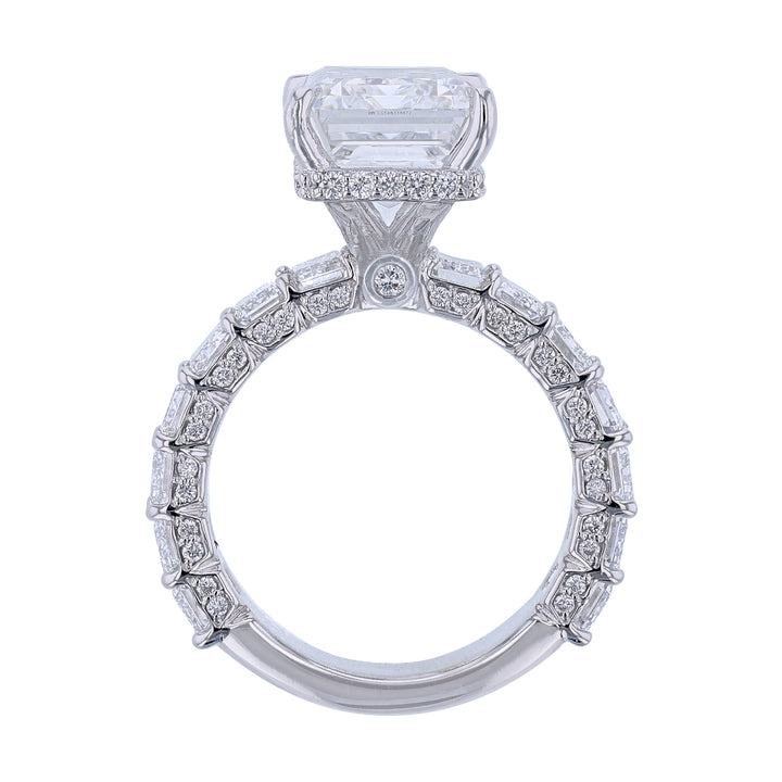 Emerald Cut Lab Grown Diamond Ring, 12.27ct.