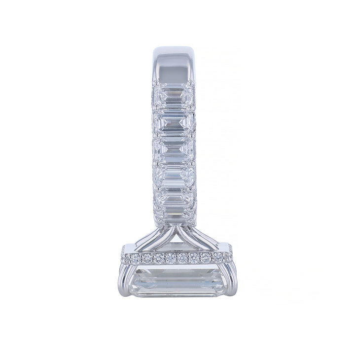 Emerald Cut Lab Grown Diamond Ring, 12.27ct.
