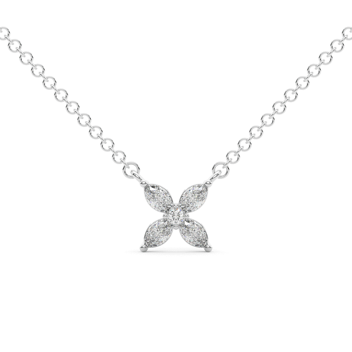 0.25CT.TW 5 LAB DIAMOND CLUSTER PENDANT - Nazarelle