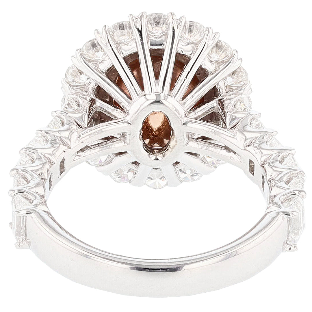 14K Gold Ceylon Padparadscha Sapphire Ring