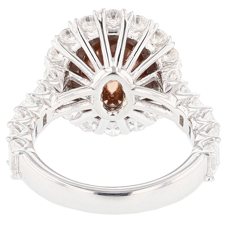 14K Gold Ceylon Padparadscha Sapphire Ring