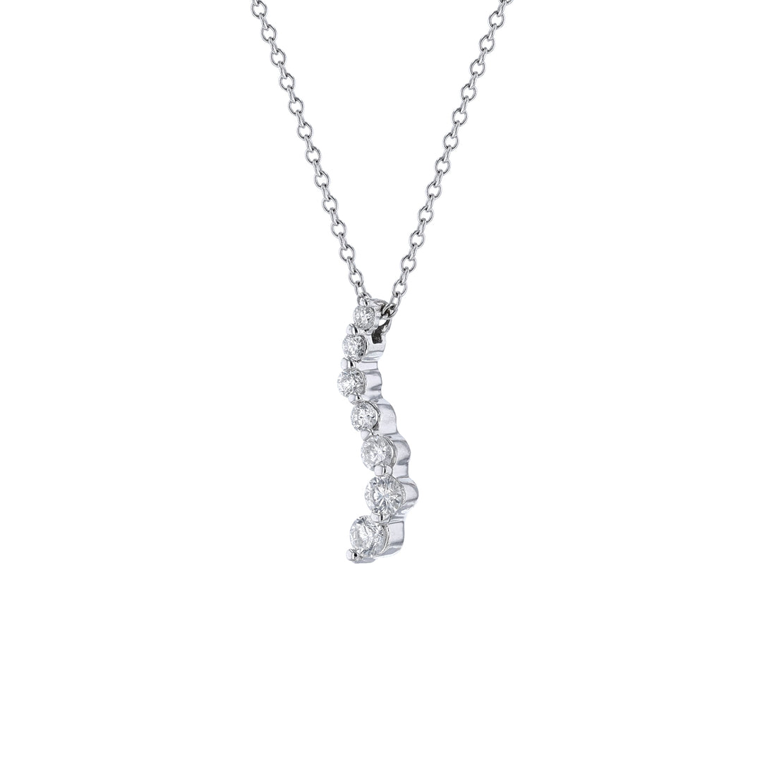 Journey Diamond Pendant Necklace