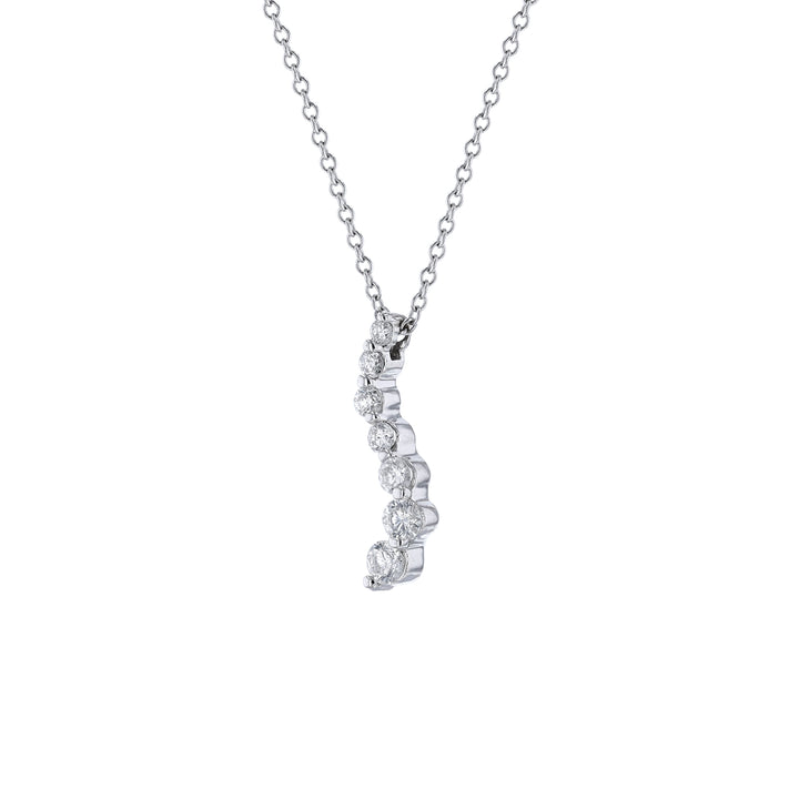 Journey Diamond Pendant Necklace