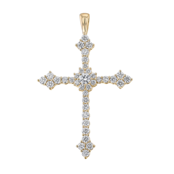Diamond Cross Pendant, 1.41 ct.