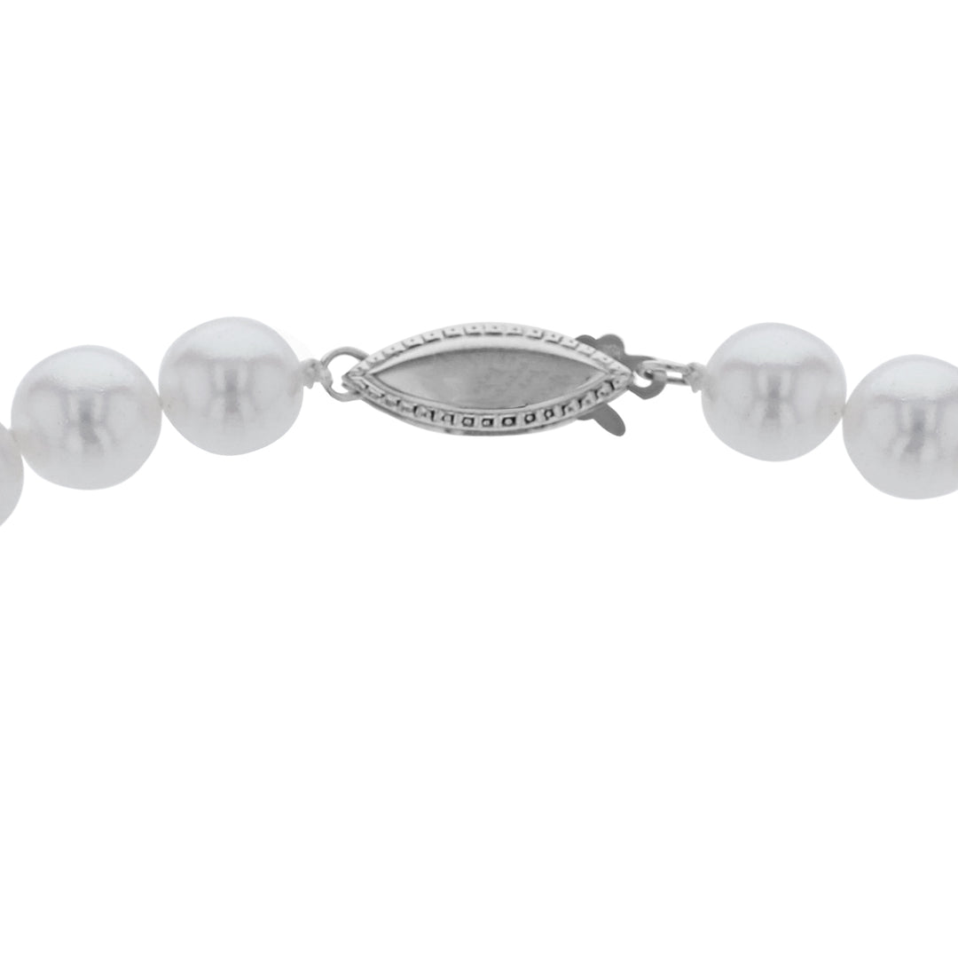 Cultured Pearl Eternity Necklace, 7mm