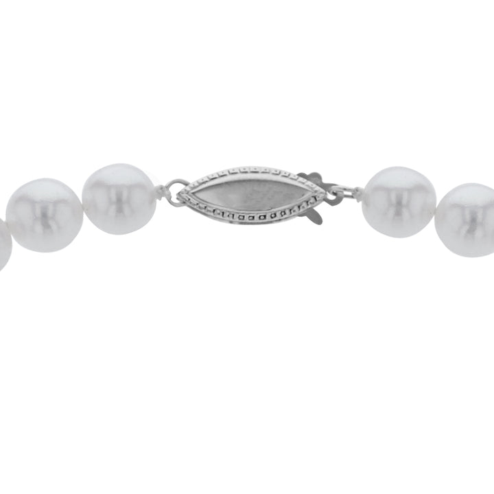 Cultured Pearl Eternity Necklace, 7mm