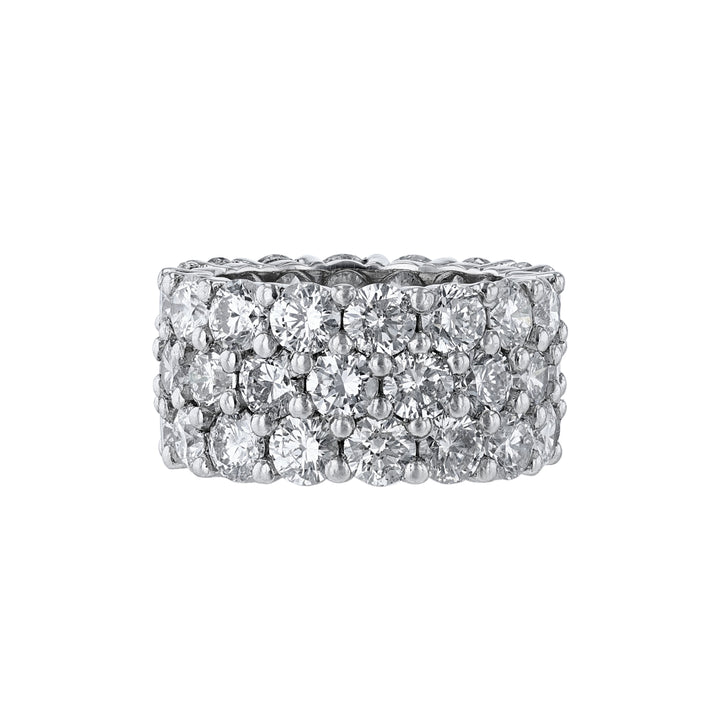 Triple Row Diamond Eternity Band, 12.55ct