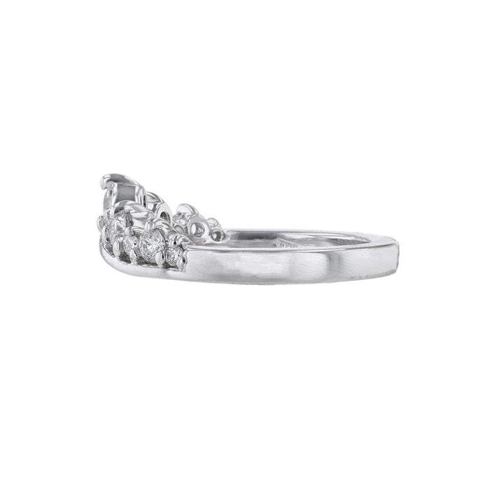 Tiara Crown Round Diamond Band, 0.54ct.