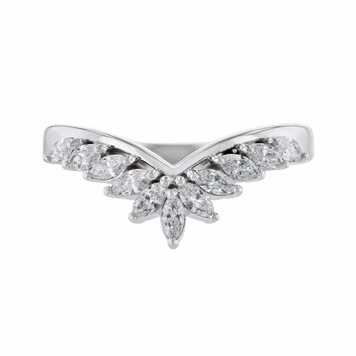 Marquise Diamond Contour Band, 0.45ct.