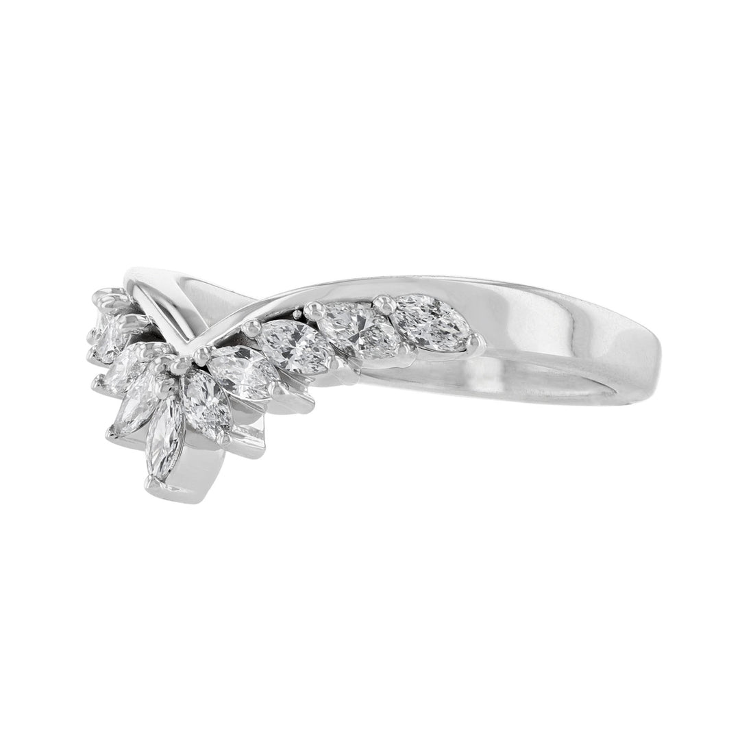 Marquise Diamond Contour Band, 0.45ct.