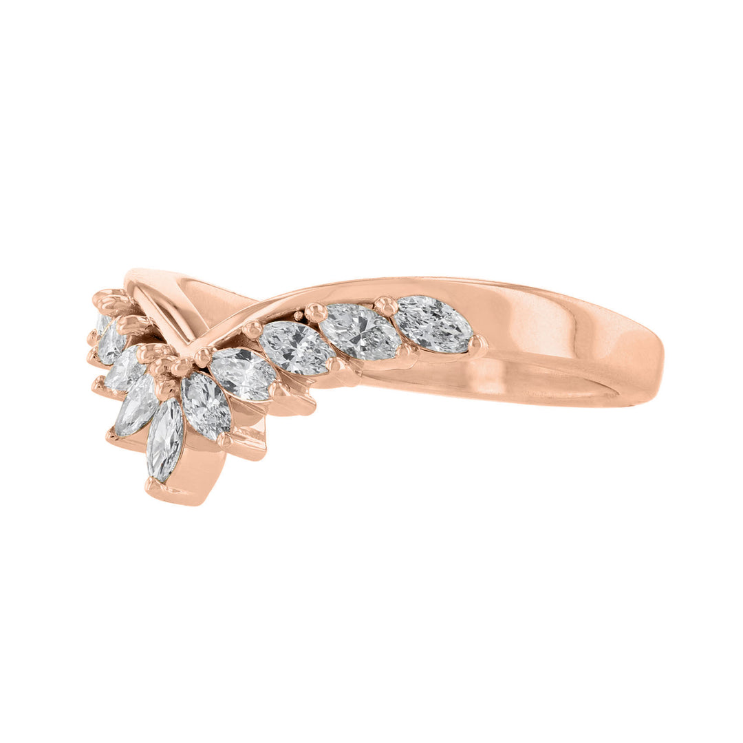 Marquise Diamond Contour Band, 0.45ct.