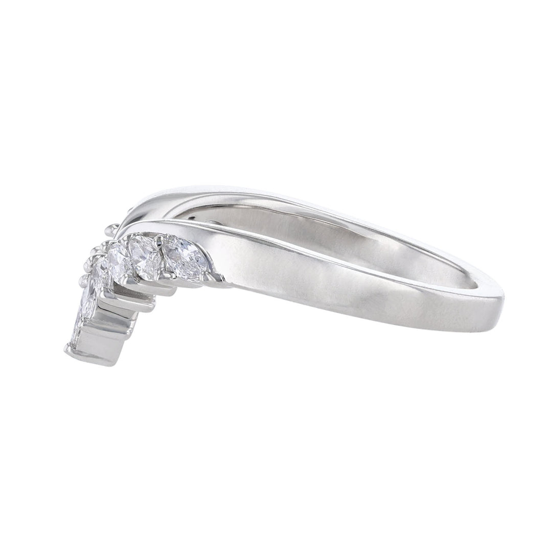 Marquise Diamond Contour Band, 0.45ct.