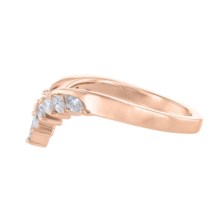 Marquise Diamond Contour Band, 0.45ct.