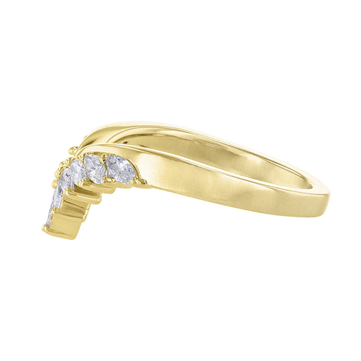 Marquise Diamond Contour Band, 0.45ct.