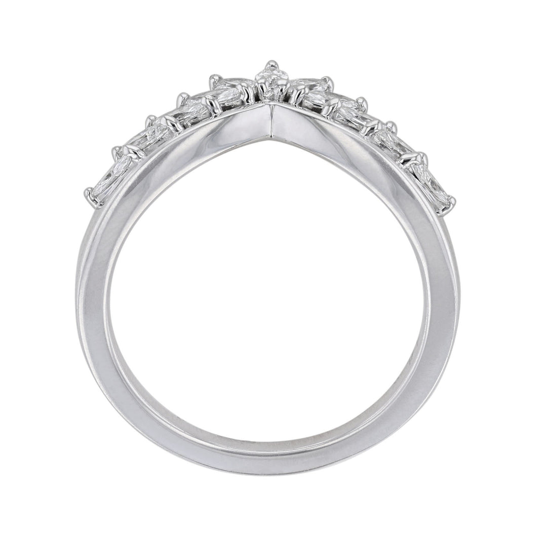 Marquise Diamond Contour Band, 0.45ct.