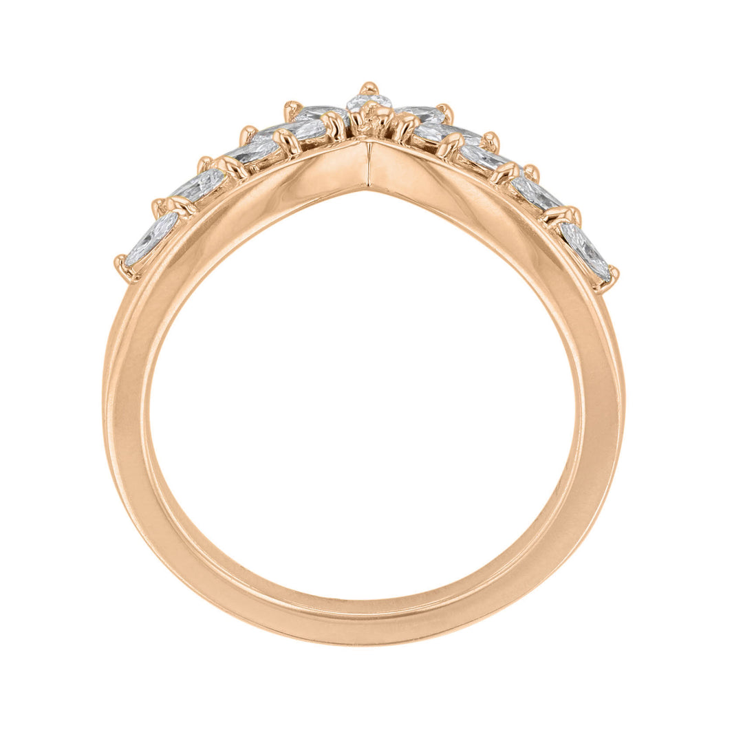 Marquise Diamond Contour Band, 0.45ct.