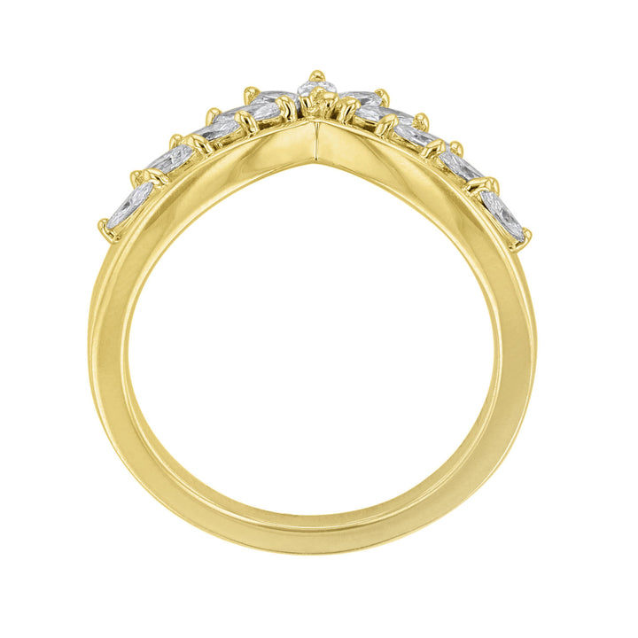 Marquise Diamond Contour Band, 0.45ct.