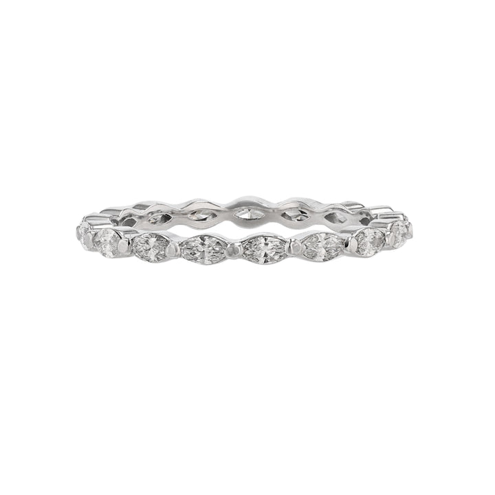 Horizontal Marquise Cut Diamond Eternity Band