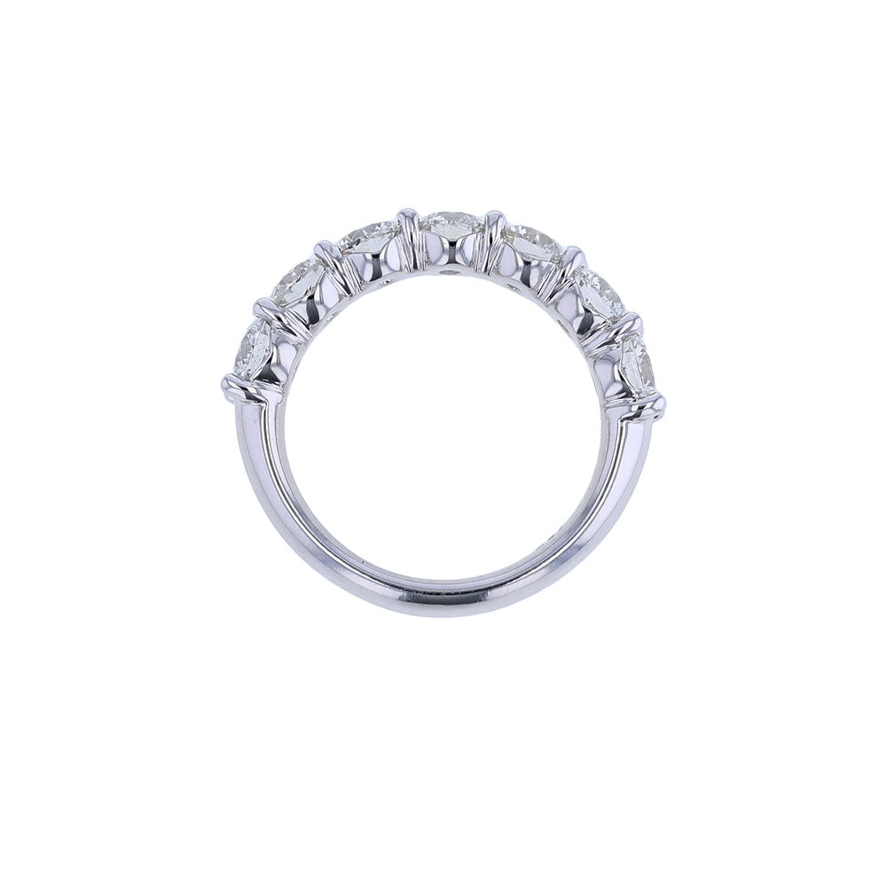 14K White Gold Round Diamond Eternity Band