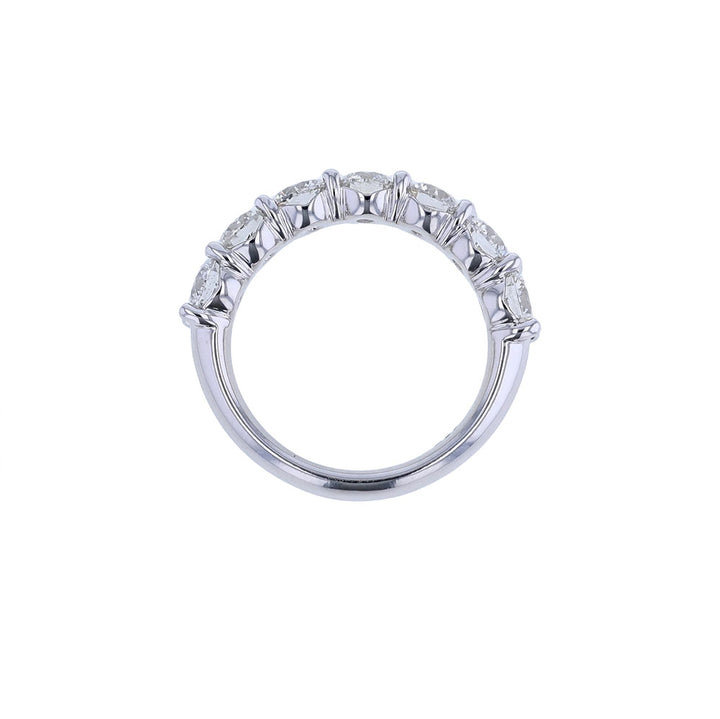 14K White Gold Round Diamond Eternity Band