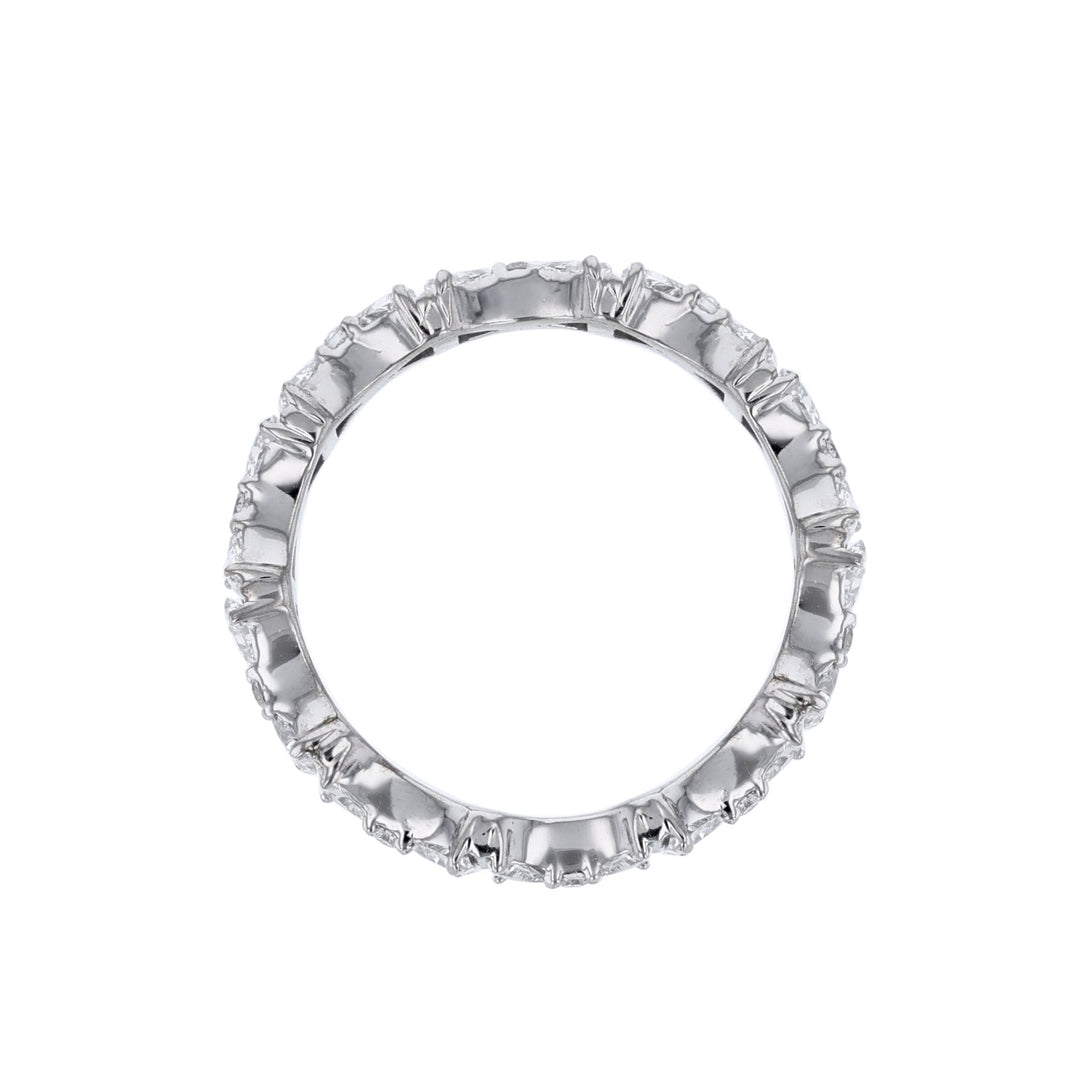 Trillion Cut Round Diamond Eternity Band
