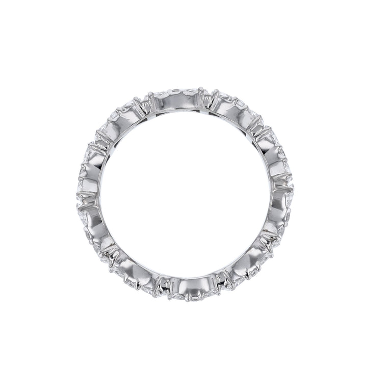 Trillion Cut Round Diamond Eternity Band