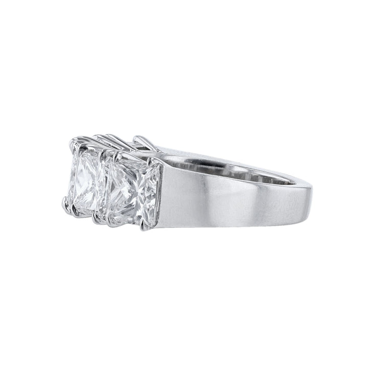Princess Cut Certified Diamond Wedding Band