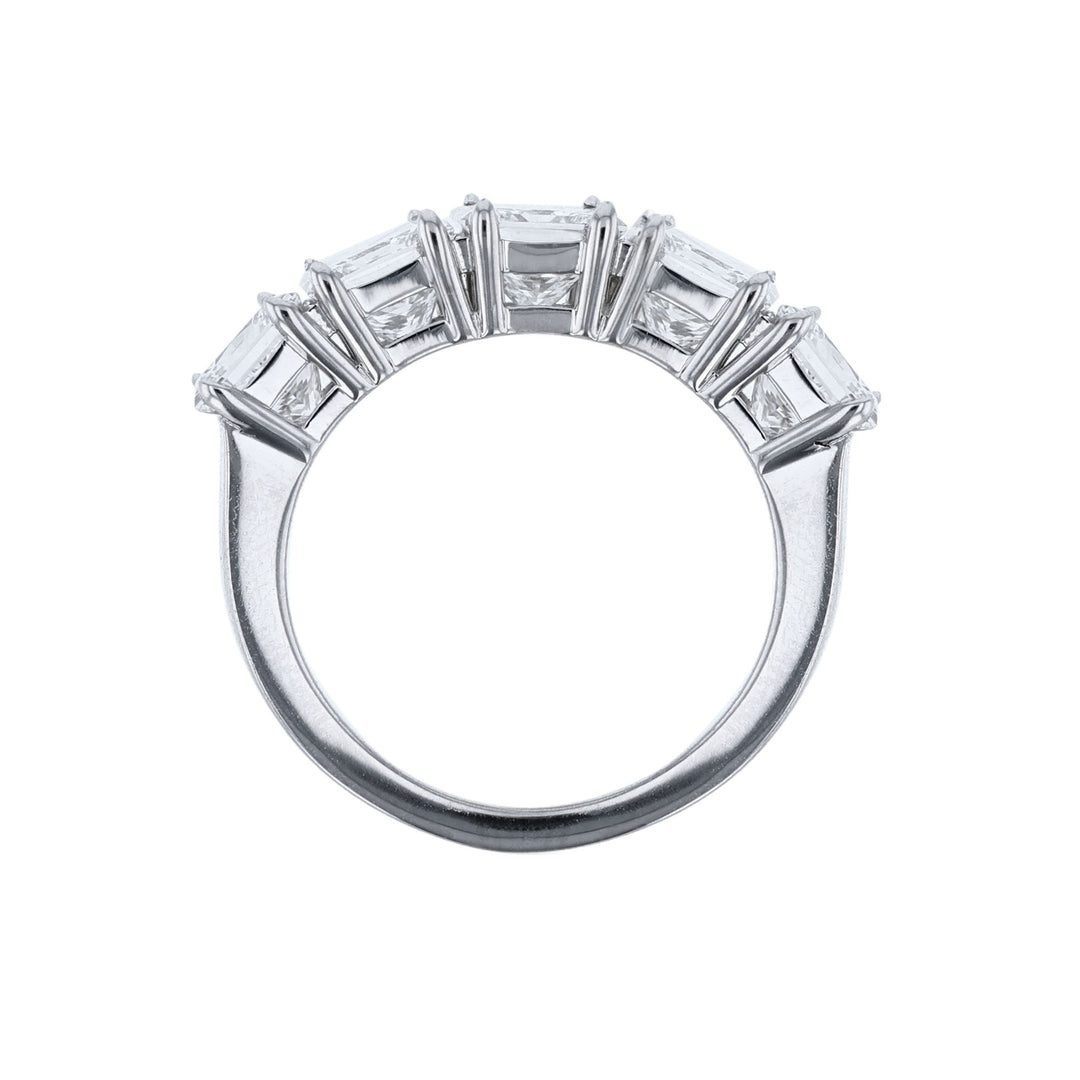 Princess Cut Certified Diamond Wedding Band