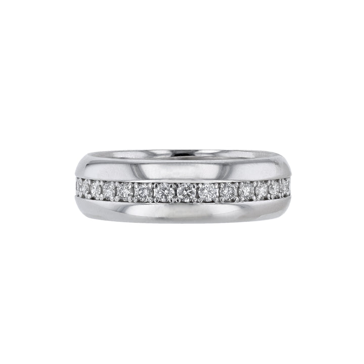 Diamond Row Women's Eternity Band, White Gold